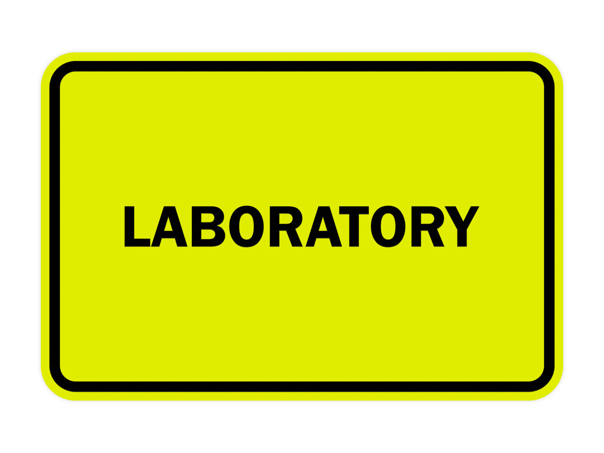 Signs ByLITA Classic Framed Laboratory Sign