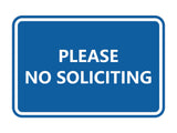 Signs ByLITA Classic Framed Please No Soliciting Sign