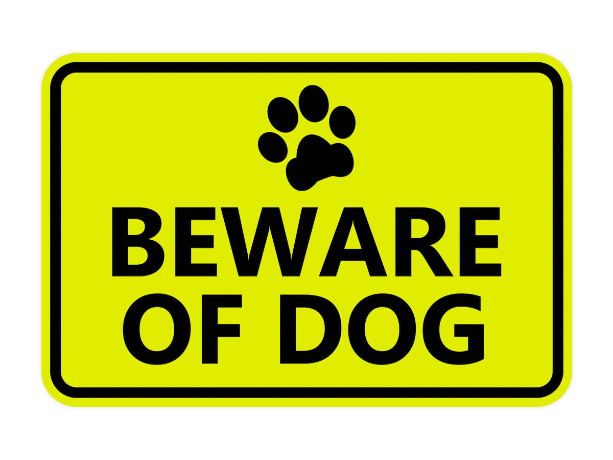 Signs ByLITA Classic Framed Beware of Dog Sign