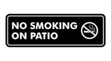 Standard No Smoking On Patio Sign