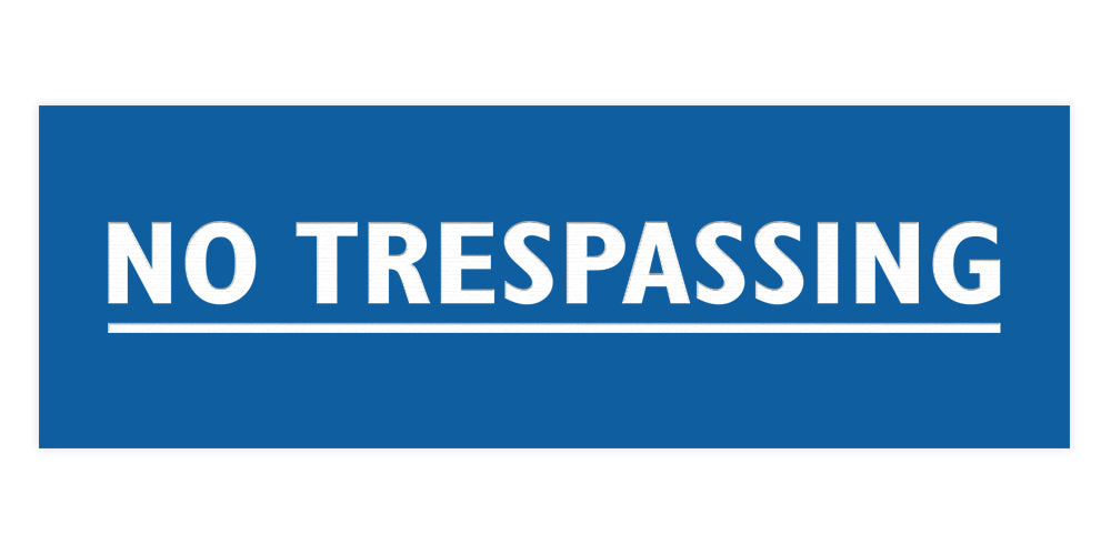 Signs ByLITA Basic No Trespassing Sign