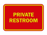 Signs ByLITA Classic Framed Private Restroom Sign