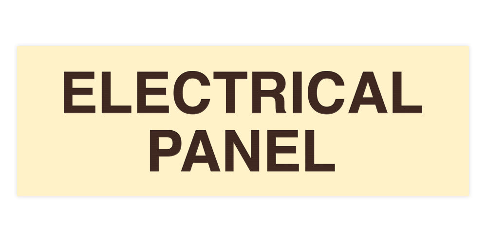 Standard Electrical Panel Sign