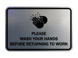 Signs ByLITA Classic Framed Please Wash Your Hands Sign