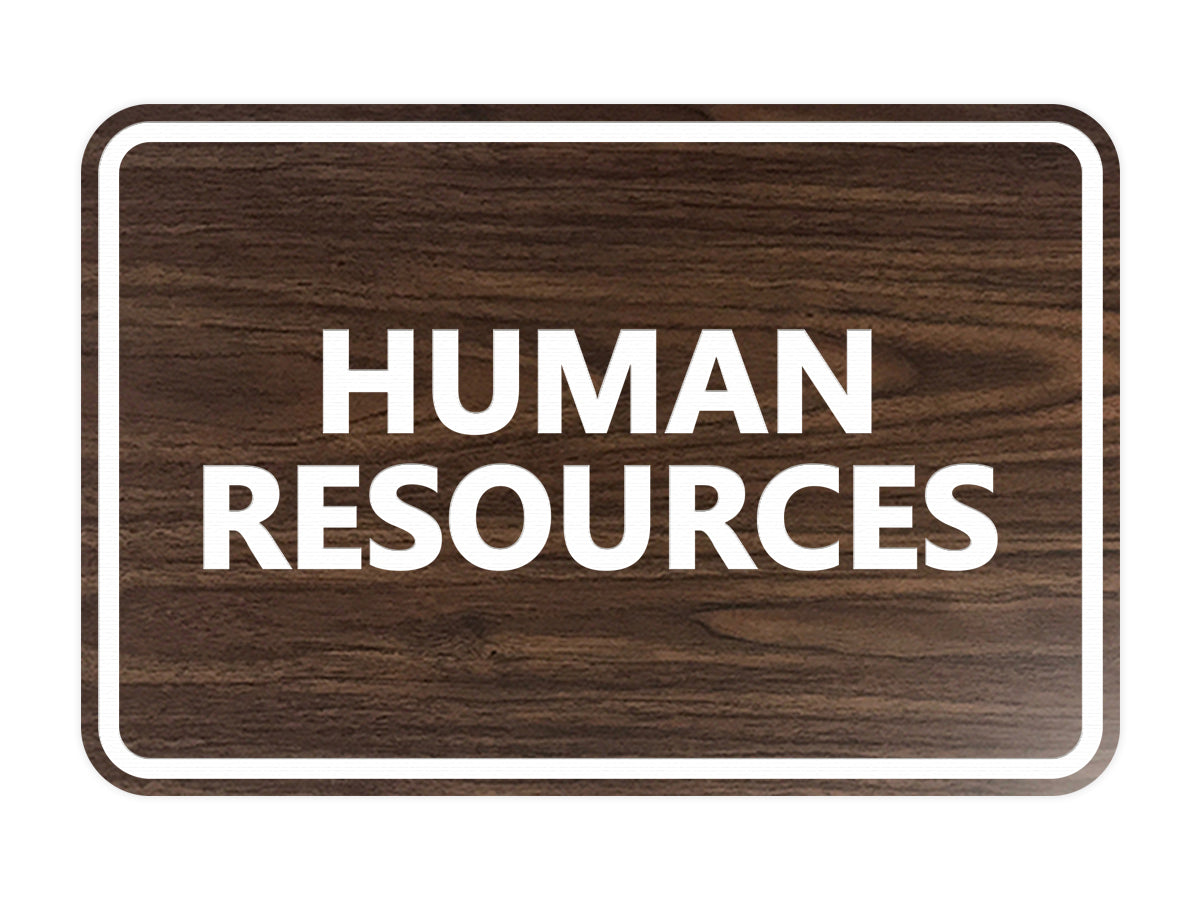 Signs ByLITA Classic Human Resources Sign