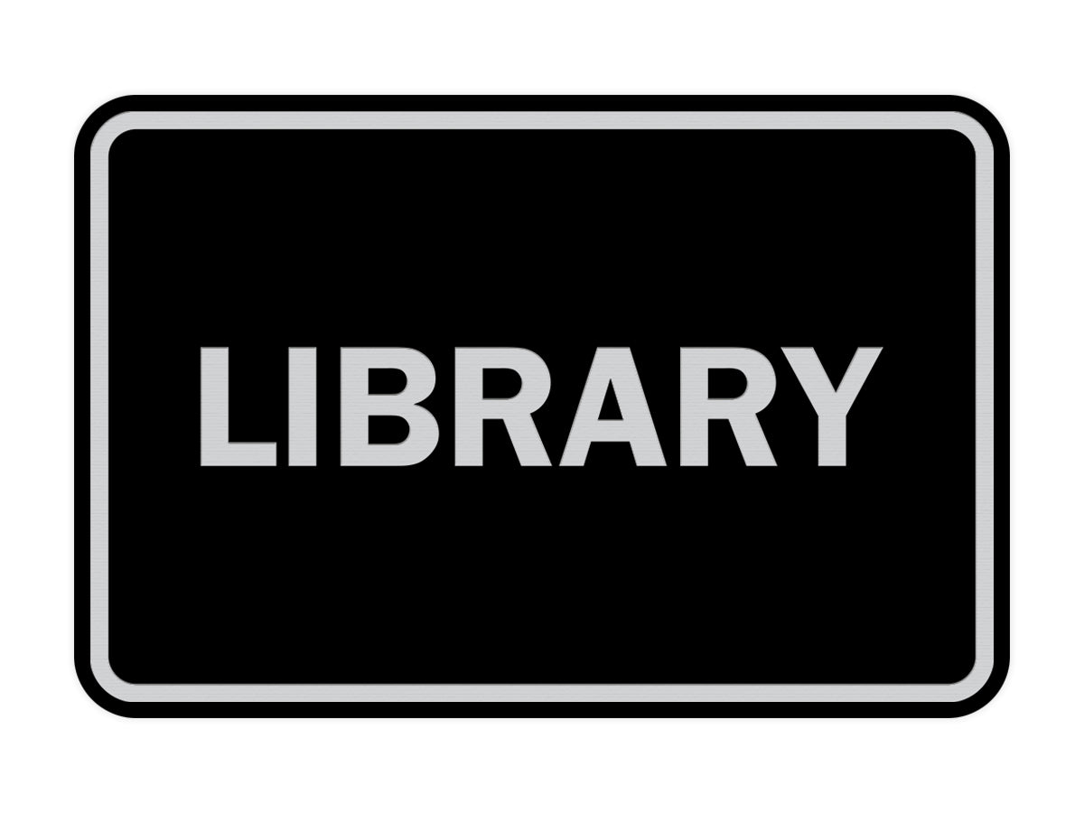 Signs ByLITA Classic Library Sign