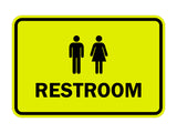 Signs ByLITA Classic Framed Unisex Restroom Sign