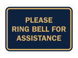 Signs ByLITA Classic Framed Please Ring Bell For Assistance Sign