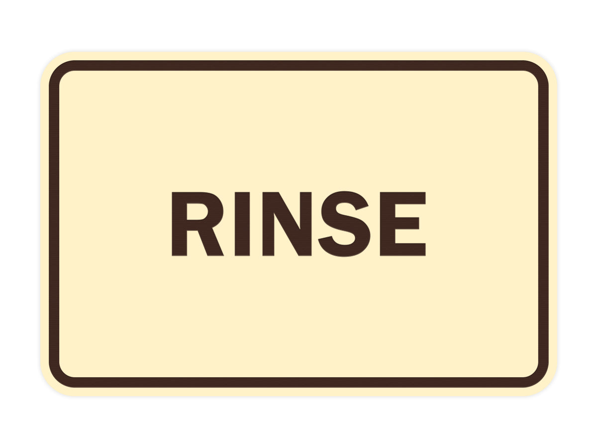 Signs ByLITA Classic Framed Rinse Sign
