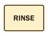 Signs ByLITA Classic Framed Rinse Sign