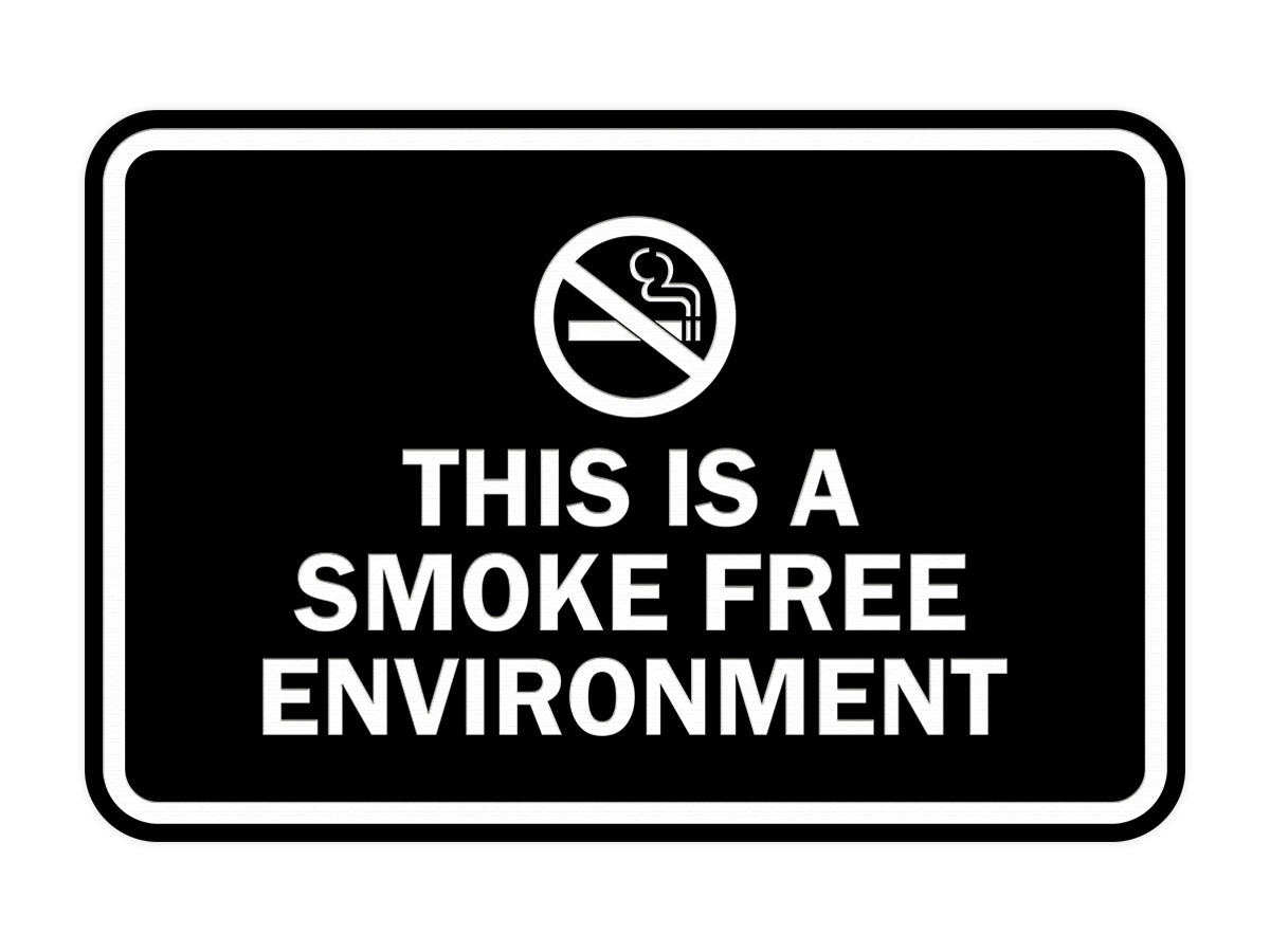 Signs ByLITA Classic Framed This Is A Smoke Free Environment Sign