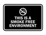 Signs ByLITA Classic Framed This Is A Smoke Free Environment Sign