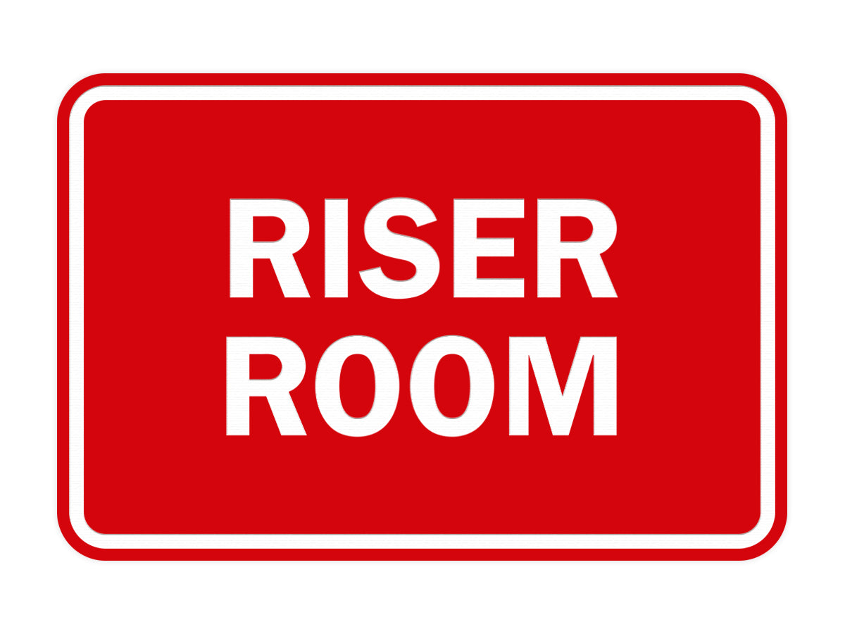 Signs ByLITA Classic Framed Riser Room