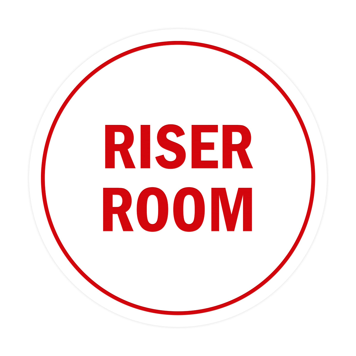 Signs ByLITA Circle Riser Room Sign