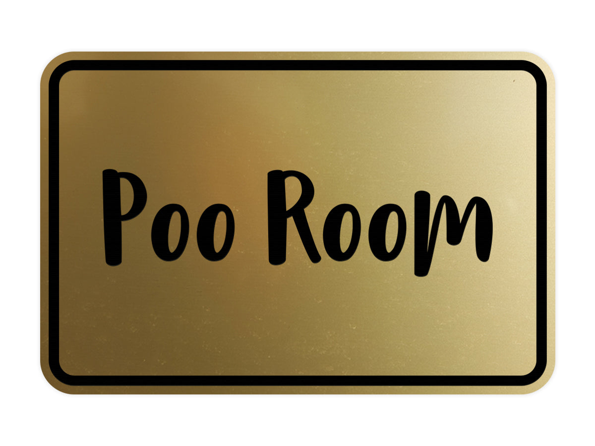 Signs ByLITA Classic Framed Poo Room Sign