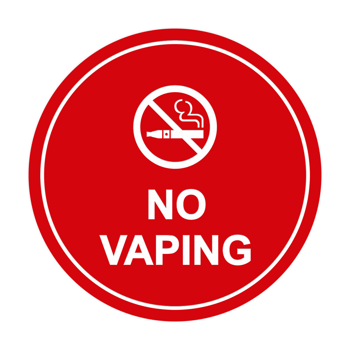 Signs ByLITA Circle No Vaping Sign