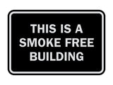 Signs ByLITA Classic Framed This is a Smoke Free Building Sign
