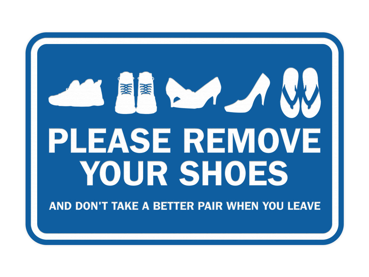 Signs ByLITA Classic Framed Please Remove Your Shoes Sign