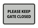 Signs ByLITA Classic Framed Please Keep Gate Closed