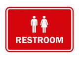 Signs ByLITA Classic Framed Unisex Restroom Sign
