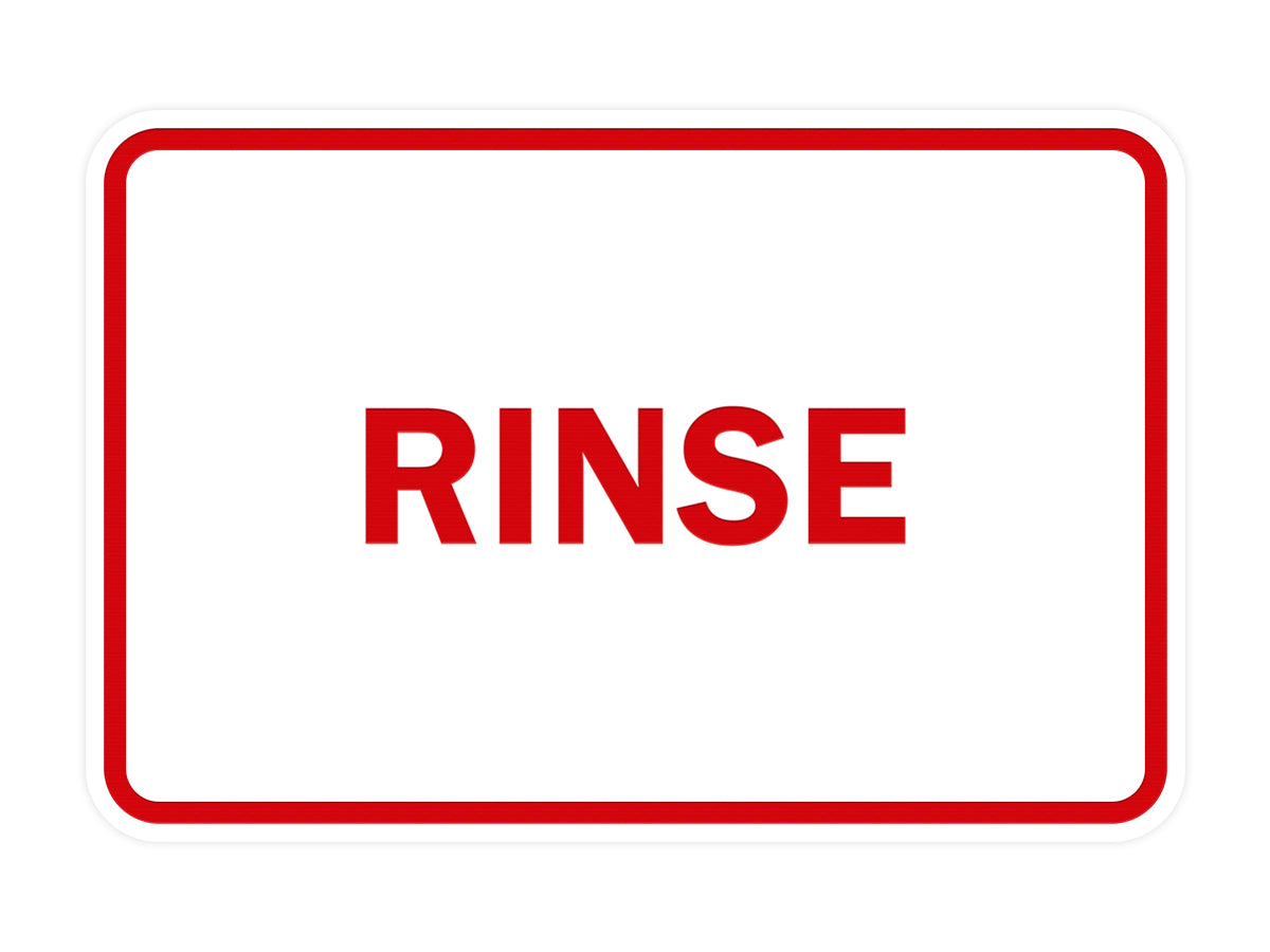 Signs ByLITA Classic Framed Rinse Sign