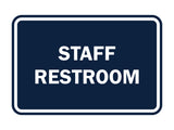 Signs ByLITA Classic Framed Staff Restroom Sign