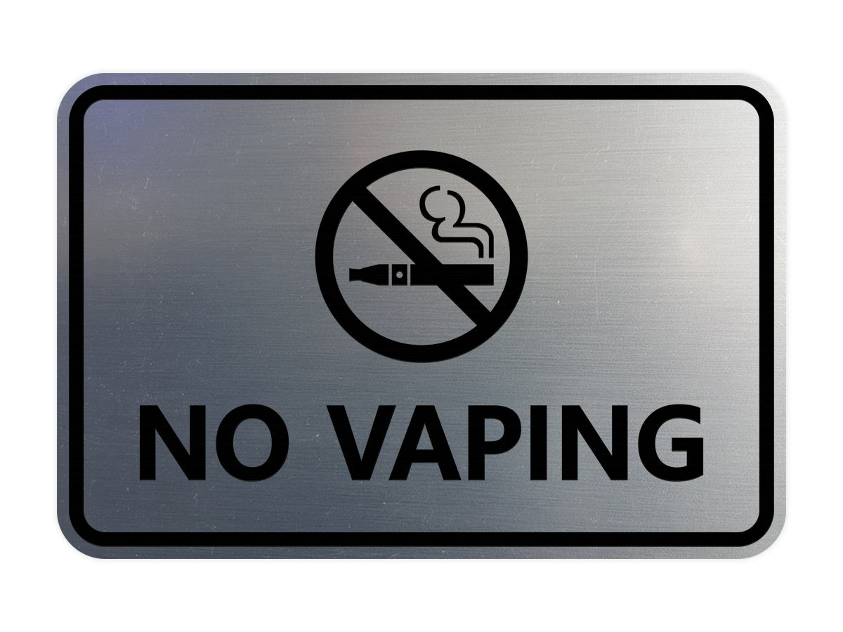 Signs ByLITA Classic Framed No Vaping