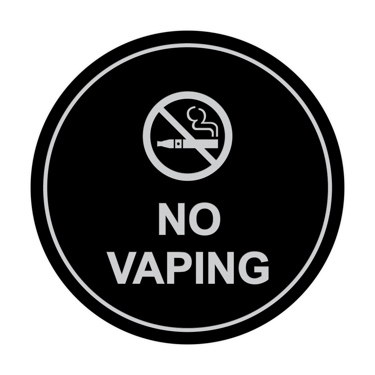 Signs ByLITA Circle No Vaping Sign