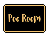 Signs ByLITA Classic Framed Poo Room Sign