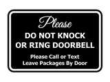 Signs ByLITA Classic Framed DO NOT KNOCK OR RING DOORBELL