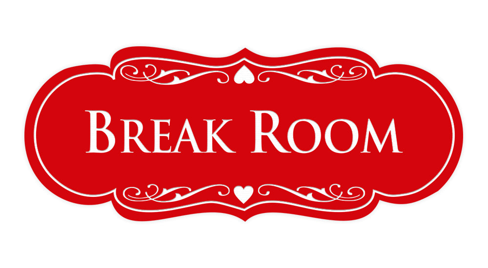 Signs ByLITA Designer Break Room Sign