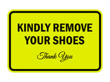 Signs ByLITA Classic Framed Kindly Remove Your Shoes