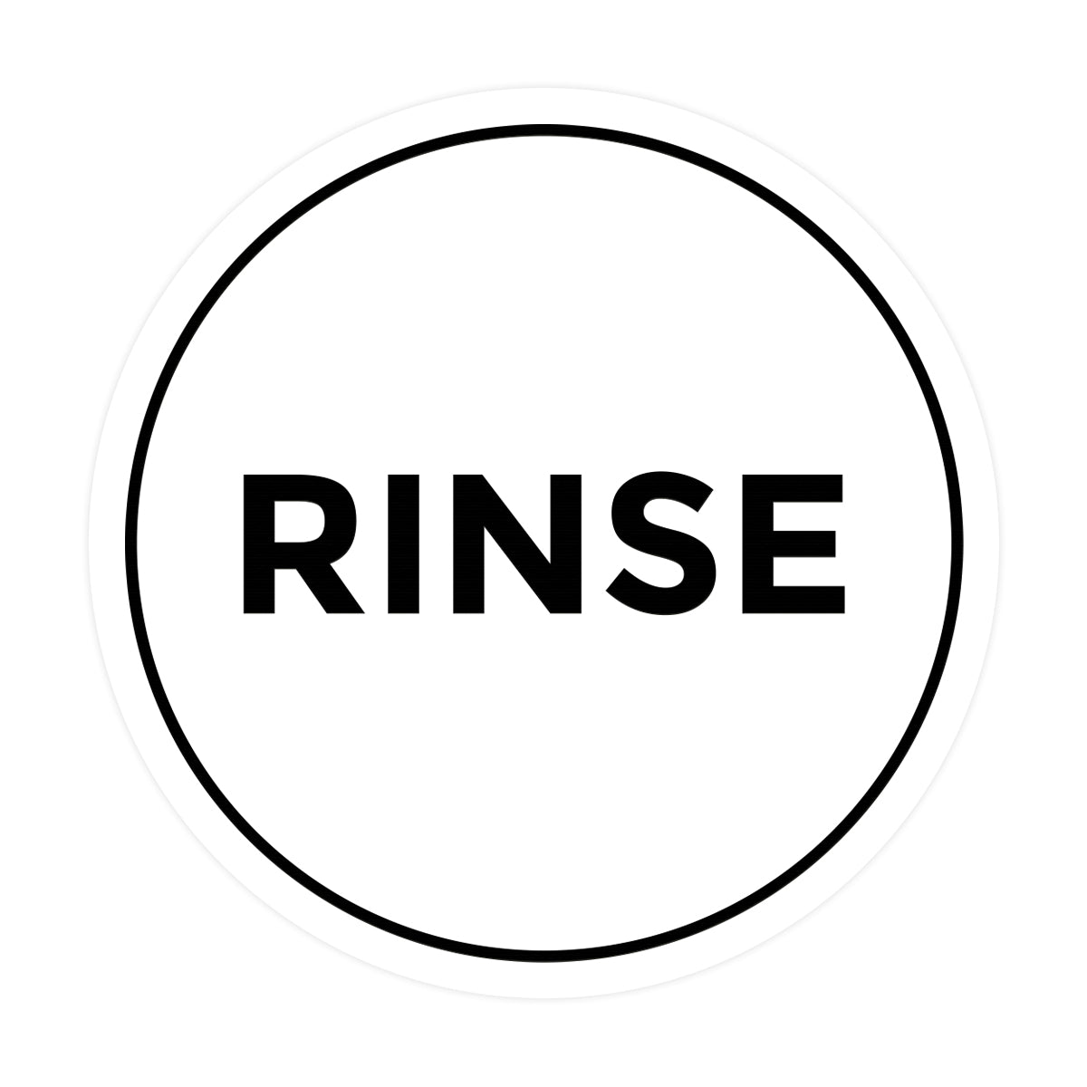 Signs ByLITA Circle Rinse Sign