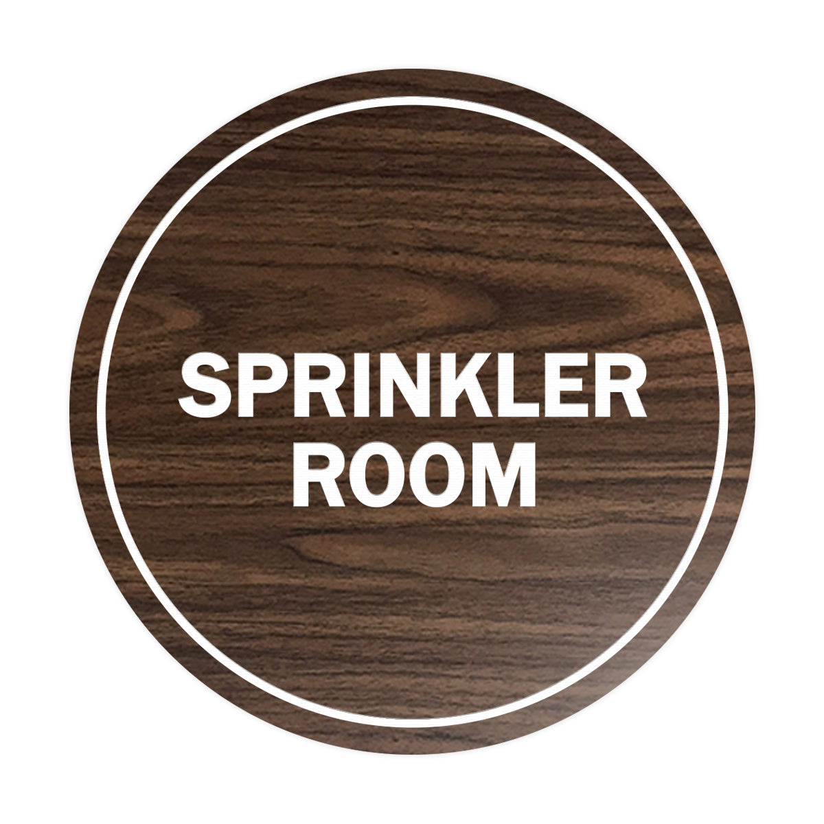 Signs ByLITA Circle Sprinkler Room Sign