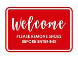 Signs ByLITA Classic Framed Welcome please remove shoes before entering