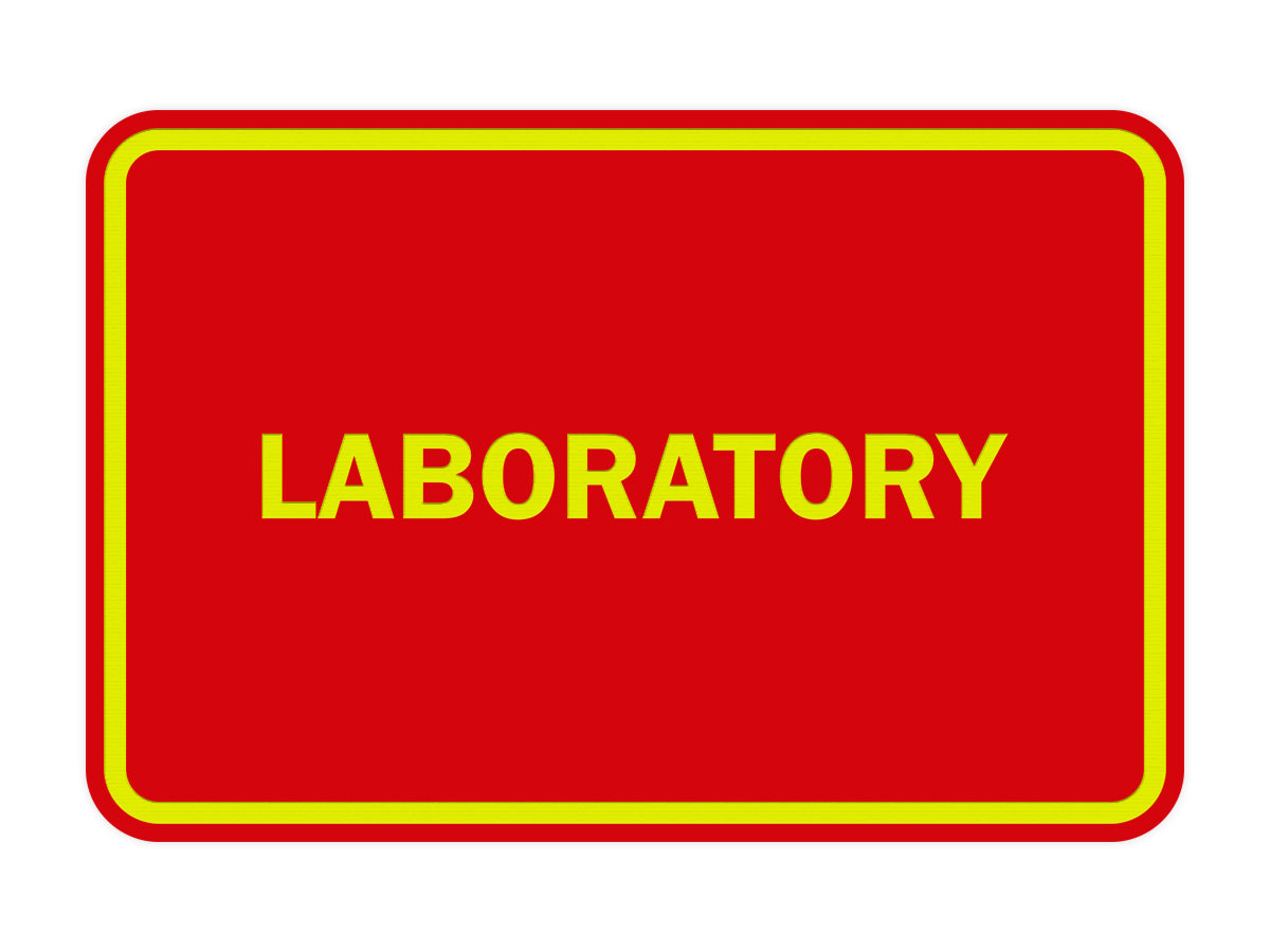 Signs ByLITA Classic Framed Laboratory Sign
