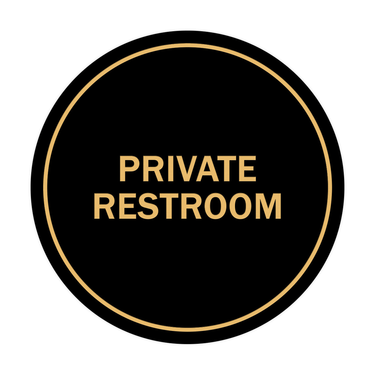 Signs ByLITA Circle Private Restroom Sign