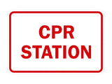 Signs ByLITA Classic CPR Station Sign