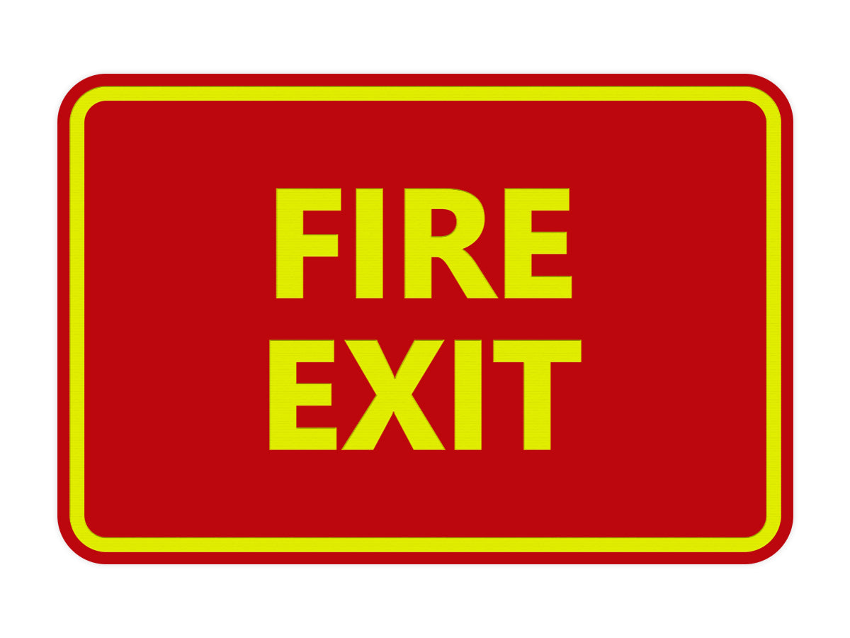 Signs ByLITA Classic Fire Exit Sign