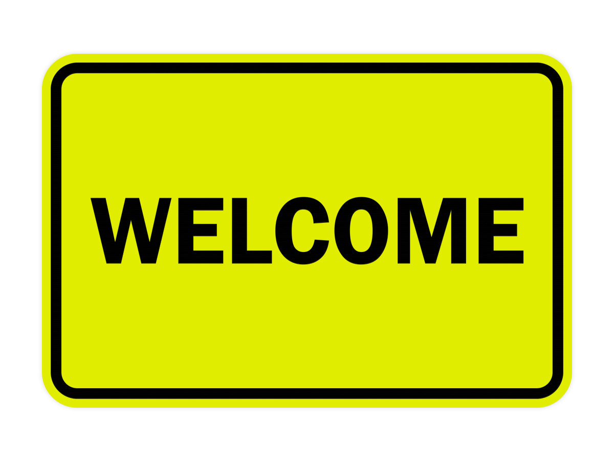 Signs ByLITA Classic Framed Welcome Sign