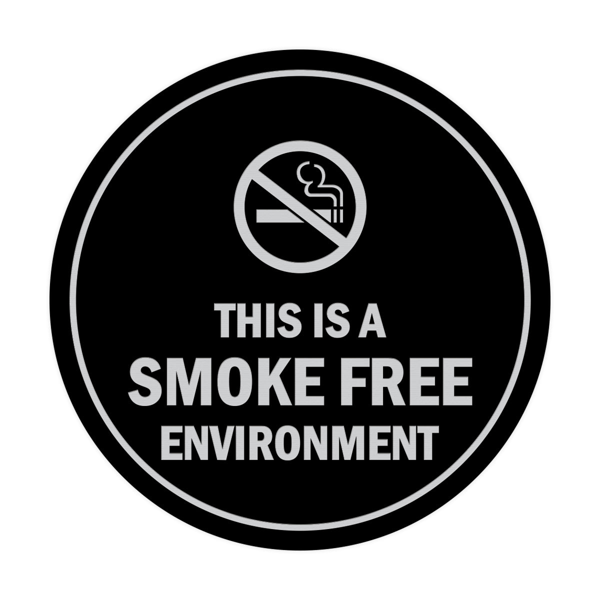 Signs ByLITA Circle This Is A Smoke Free Environment Sign