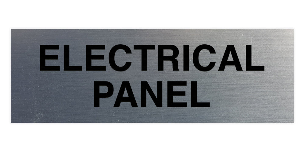 Standard Electrical Panel Sign