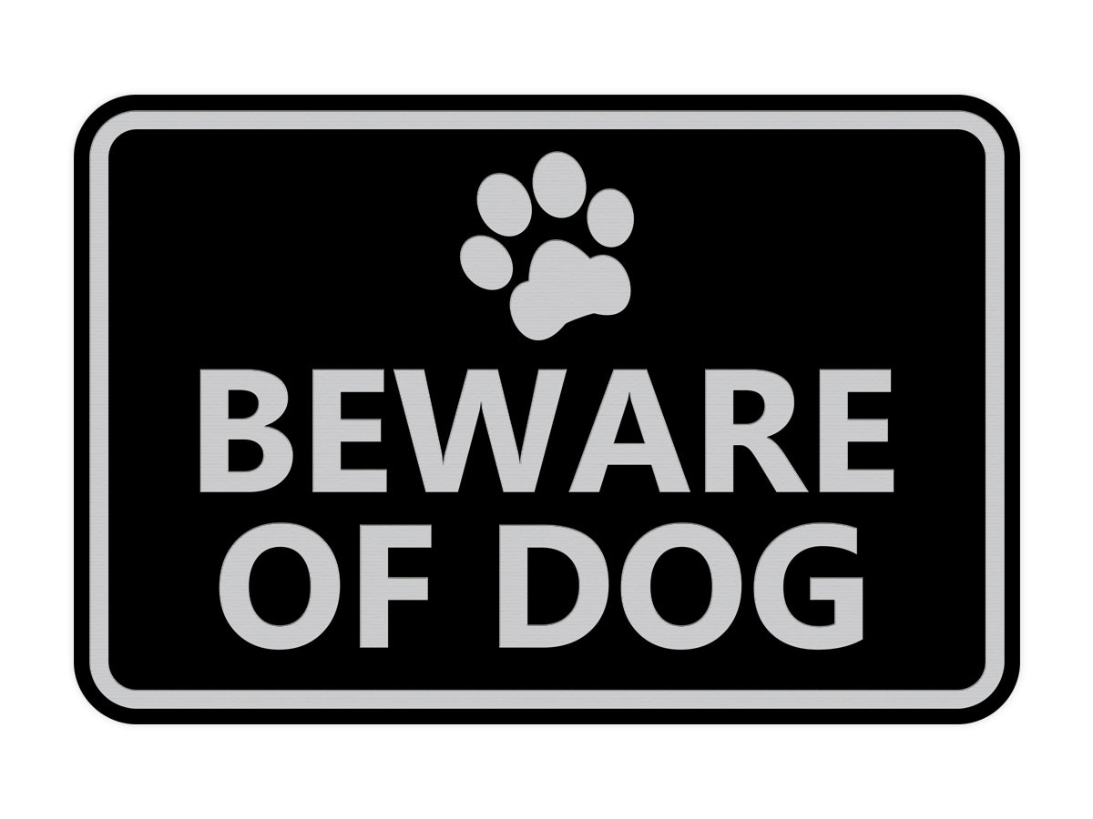 Signs ByLITA Classic Framed Beware of Dog Sign