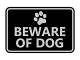 Signs ByLITA Classic Framed Beware of Dog Sign