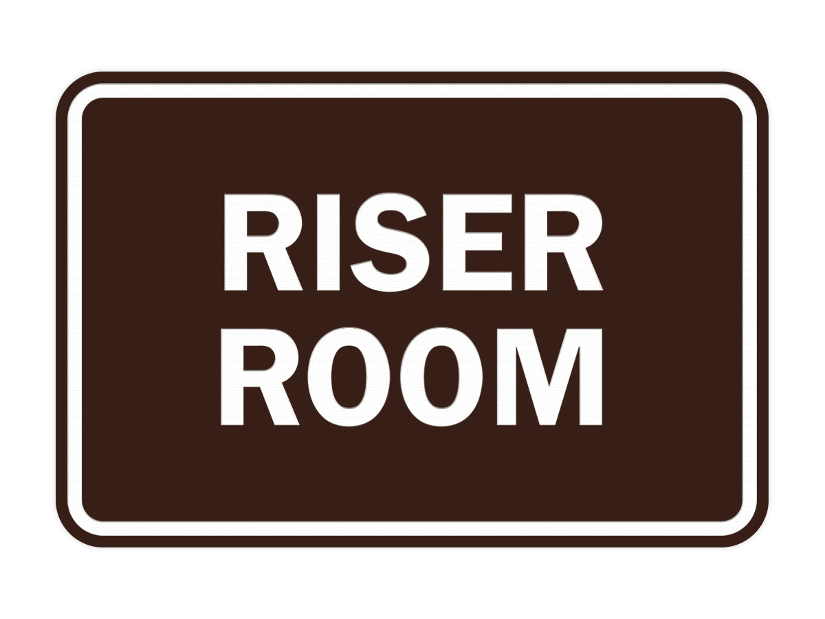 Signs ByLITA Classic Framed Riser Room