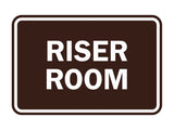 Signs ByLITA Classic Framed Riser Room