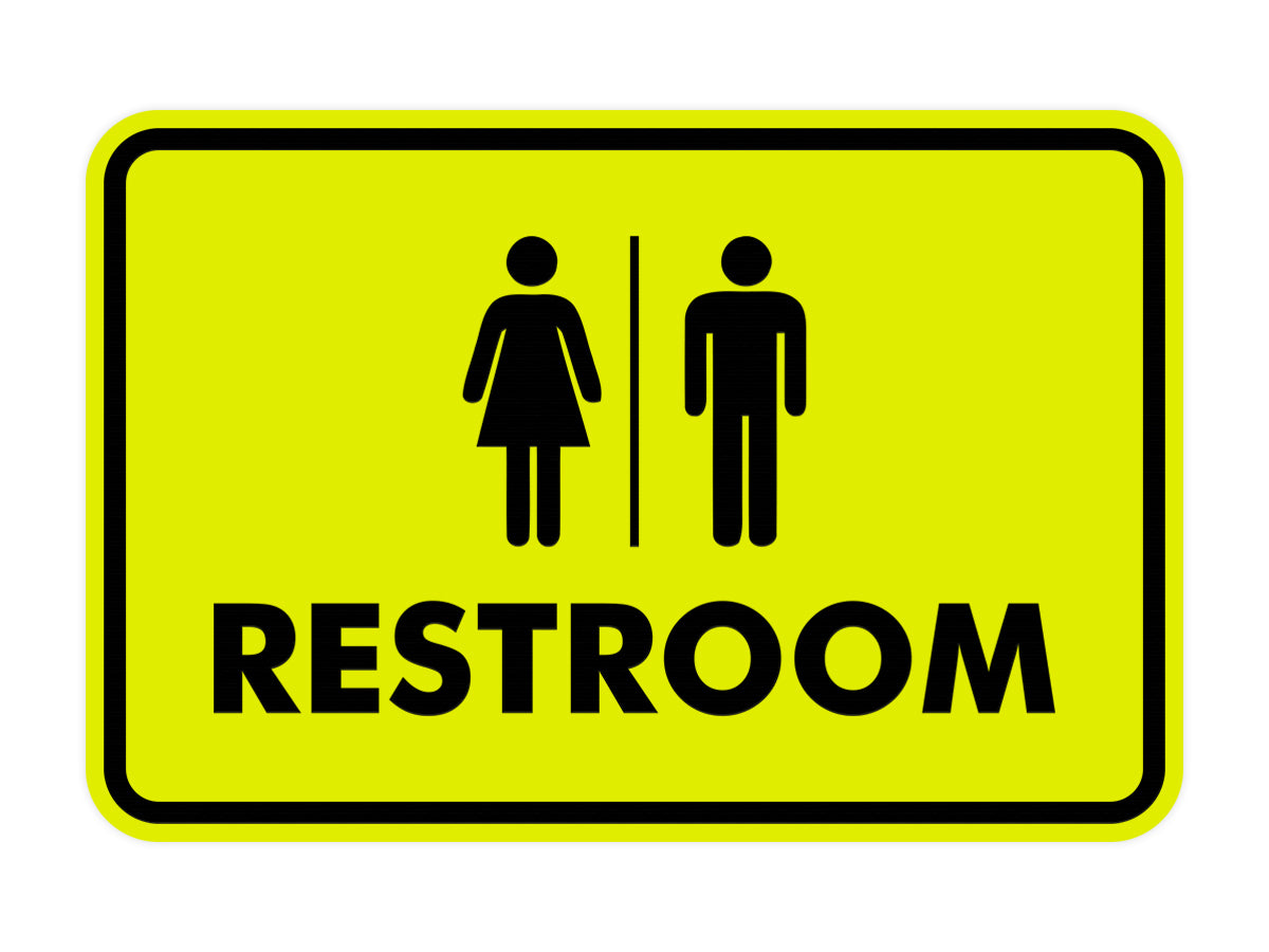 Signs ByLITA Classic All Gender Restroom Sign