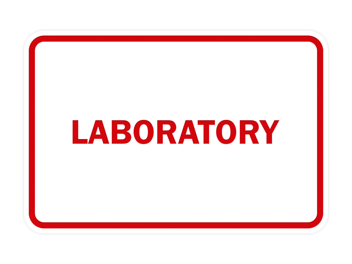 Signs ByLITA Classic Framed Laboratory Sign