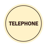 Signs ByLITA Circle Telephone Sign