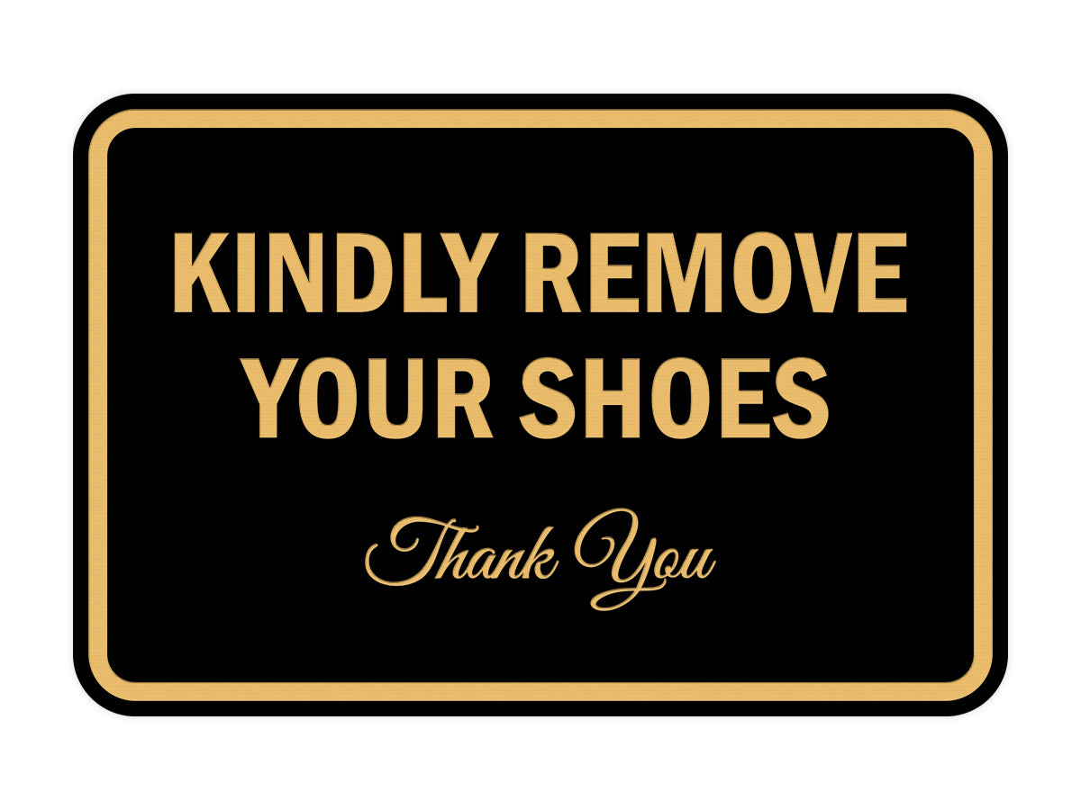 Signs ByLITA Classic Framed Kindly Remove Your Shoes